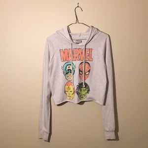 Marvel Cropped Hoodie